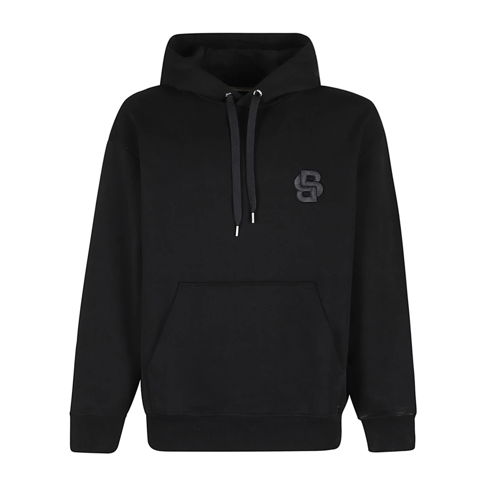 Hugo Boss Katoenen Hoodie Black Heren