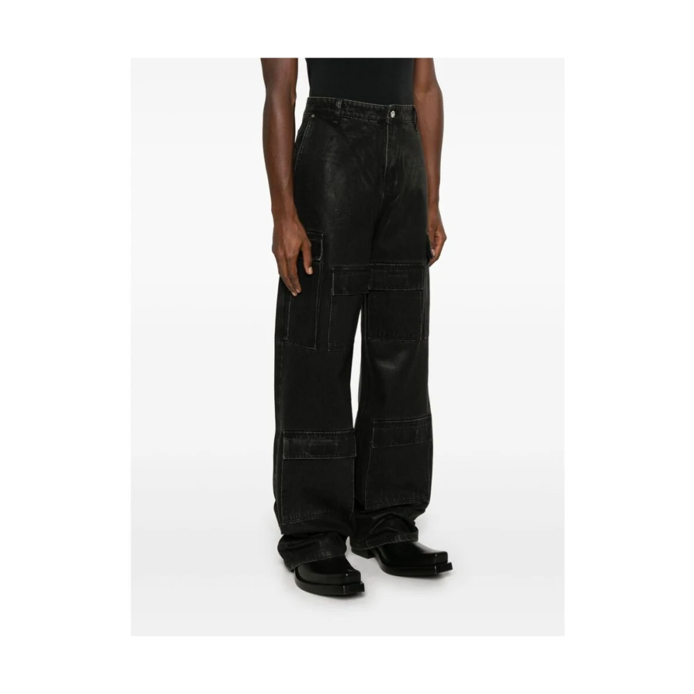 Who Decides War Gewaxte Cargo Broeken in Steenkool Black Heren