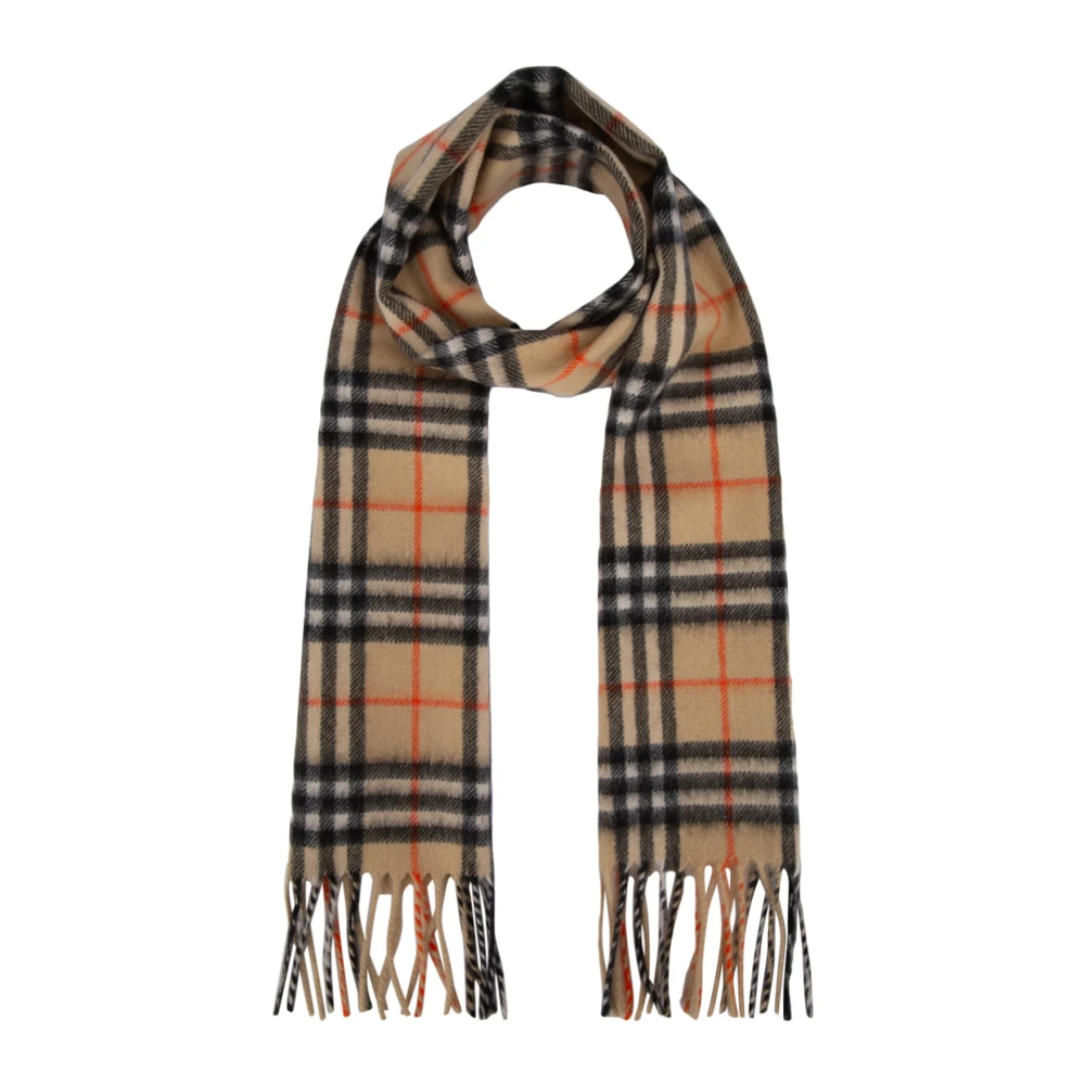 Burberry , Winter Scarves, Unisex, Multicolor, One Size, Vtg Chk Cash Scarf