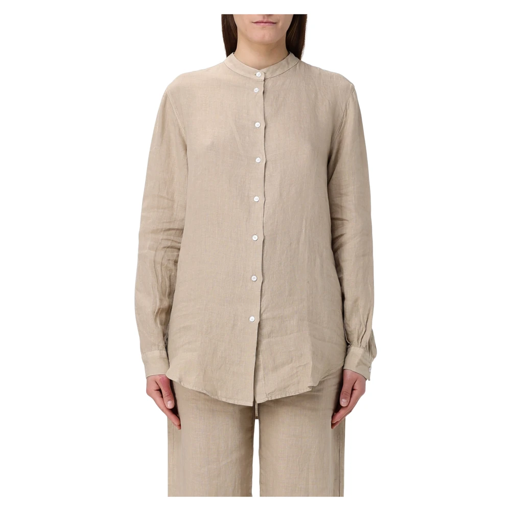 Fay Lange Mouw Coreana Shirt Beige Dames