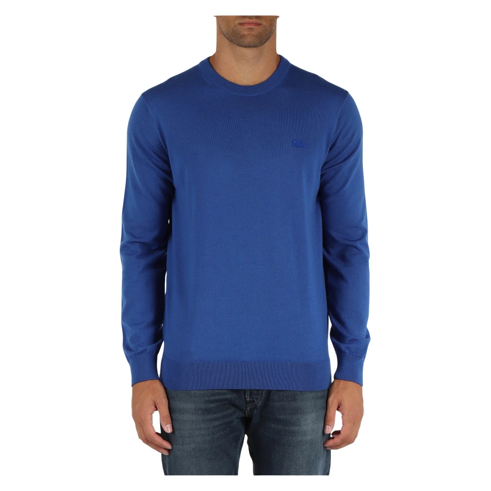 Lacoste Regular Fit Wollen Trui Blue Heren