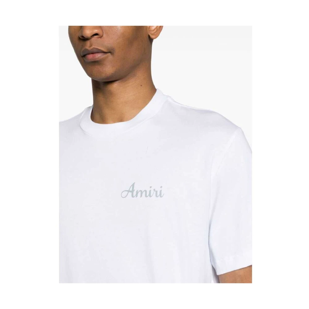 Amiri T-shirt met Grafische Print en Ronde Hals White Heren