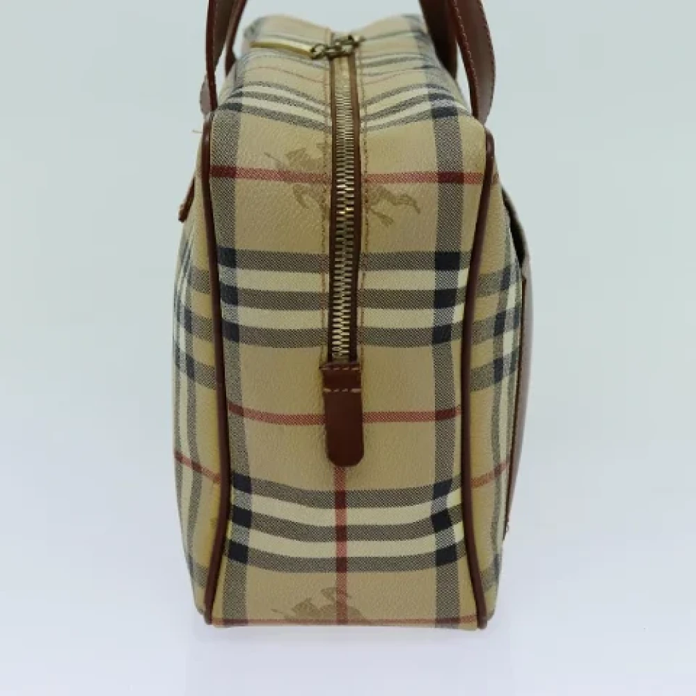Burberry Vintage Pre-owned Canvas shoulder-bags Beige Dames