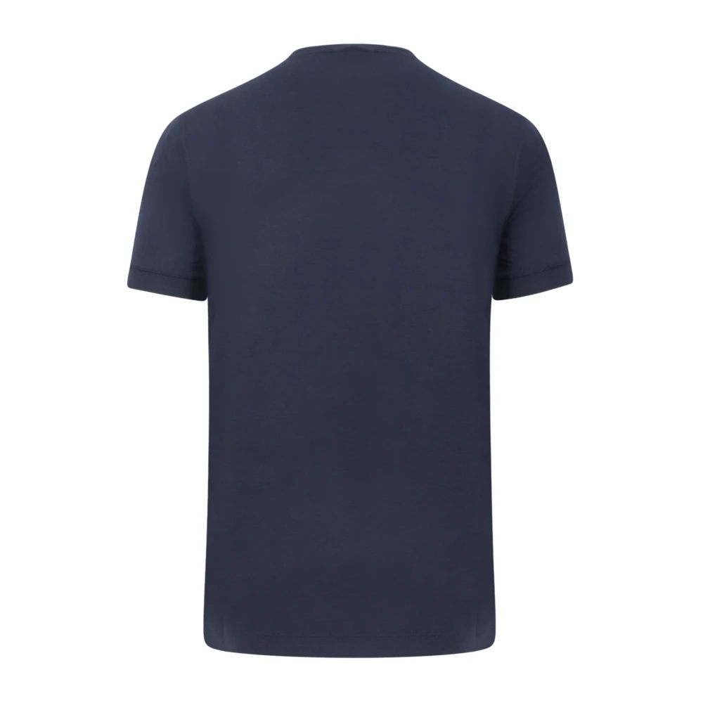 Giorgio Eco-Viscose Crew-Neck T-Shirt Blue Heren