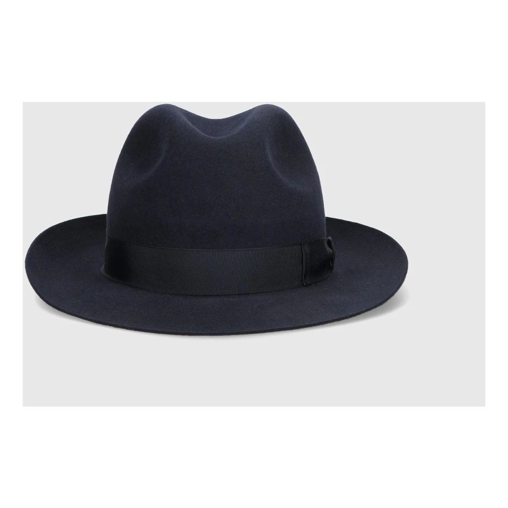 Borsalino Marengo Fedora Hat Blue Heren