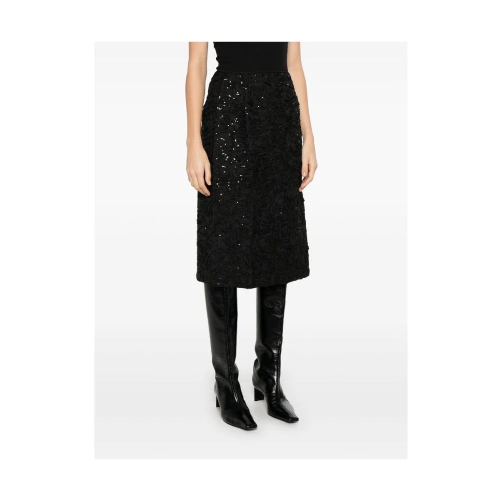 BAUM UND PFERDGARTEN Zwarte Upcycled Rok Black Dames