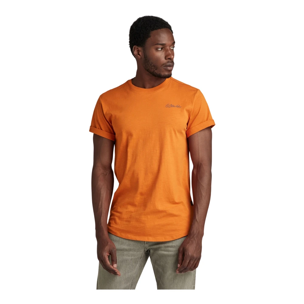 G-Star Grafisch Print Casual T-Shirt Orange Heren
