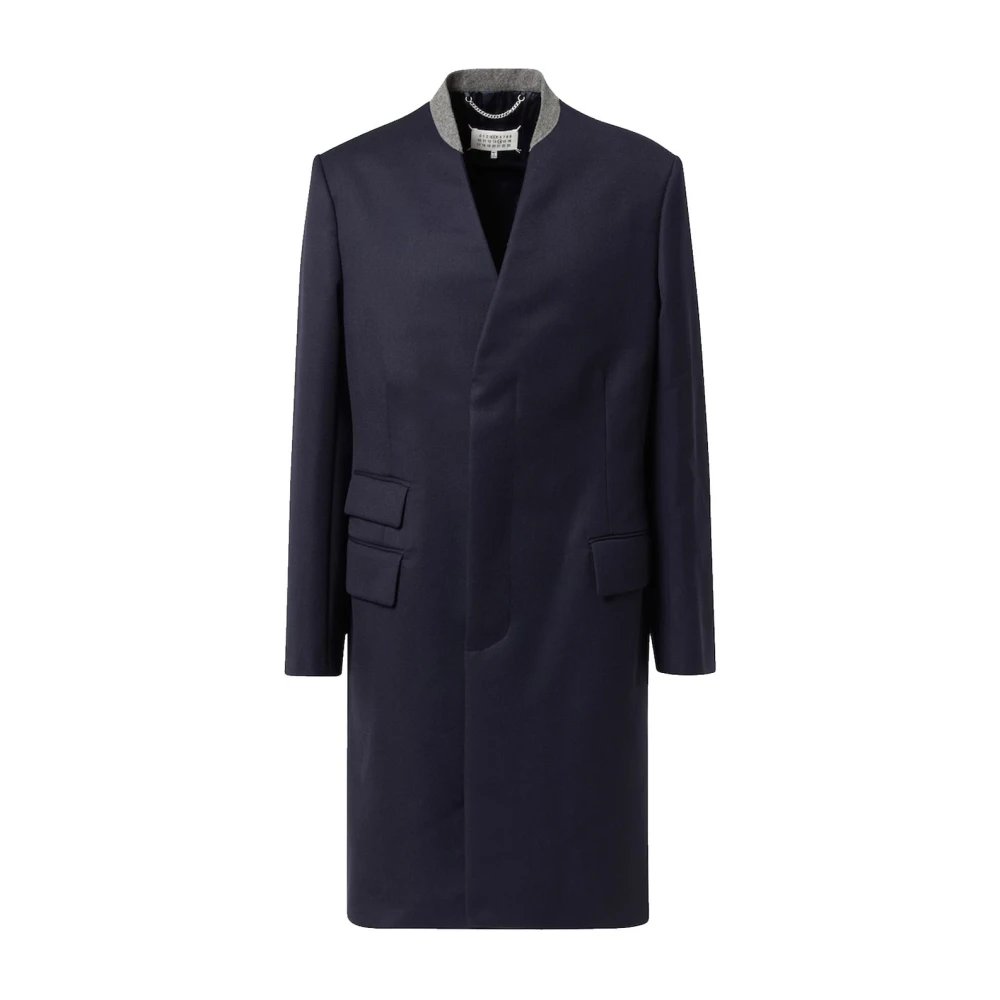 Maison Margiela Uomo Blu Cappotti, M, New,