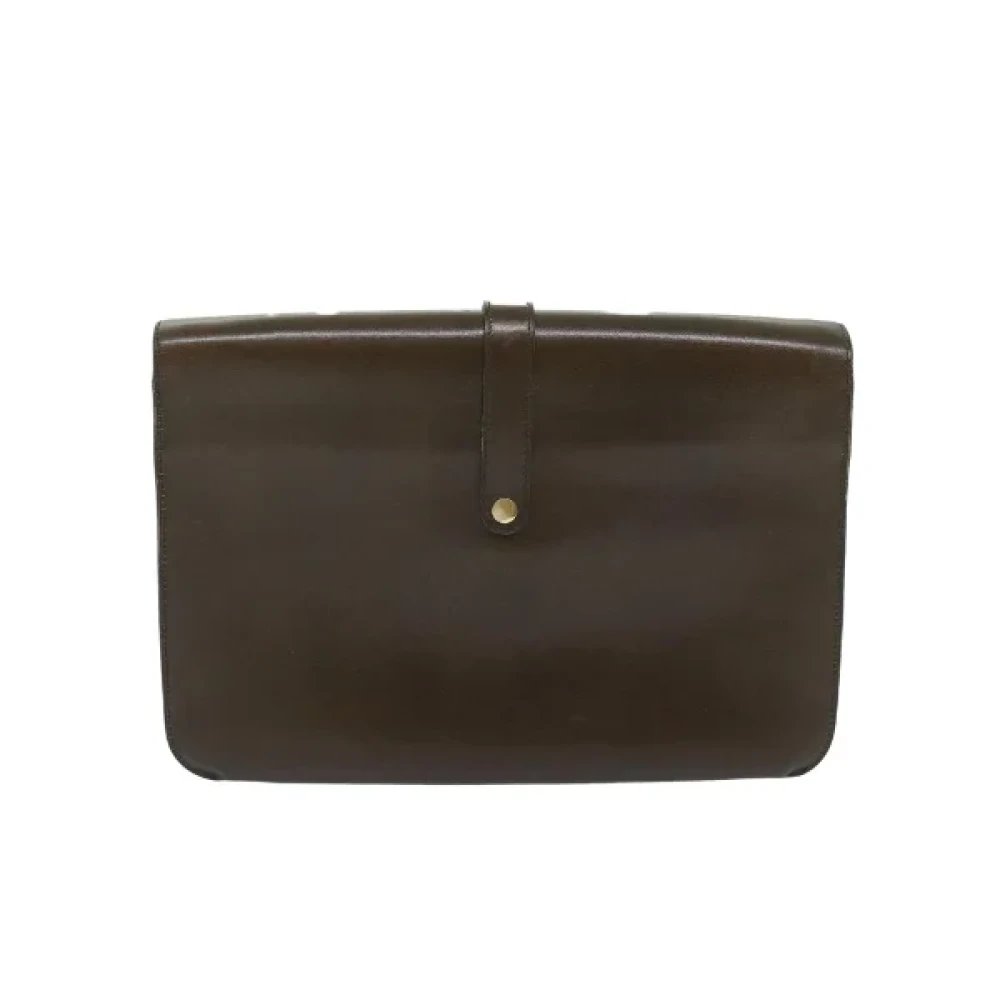 Dior Vintage Pre-owned Leather dior-bags Brown Dames