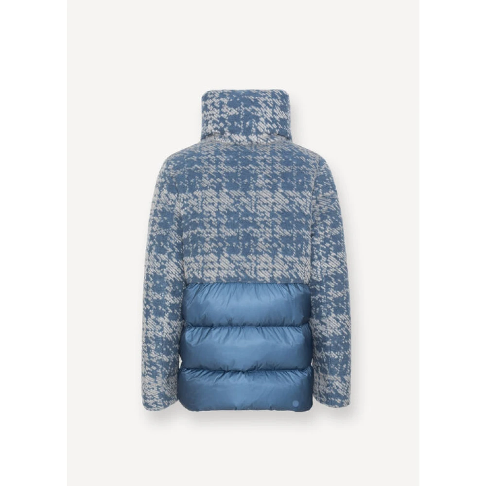 Colmar Imitatiebont Jacquard 3D Jas Blue Dames