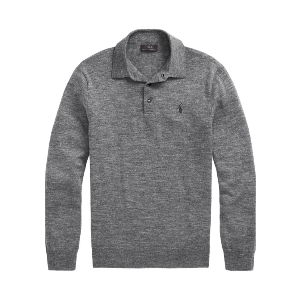 Polo Ralph Lauren Hombre Gris Jerseys, Talla: L