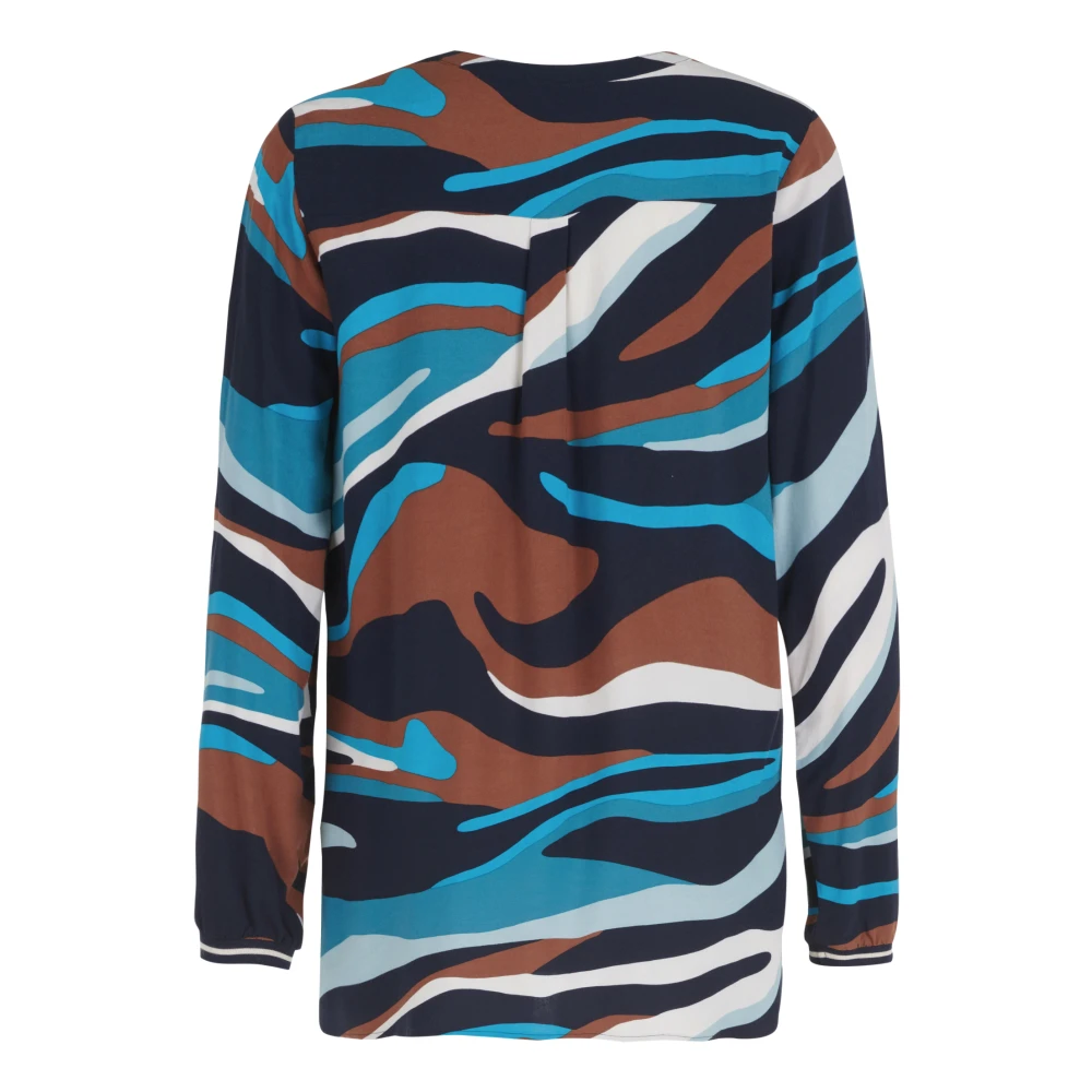 Betty Barclay Gedrukte blouse met opstaande kraag Multicolor Dames
