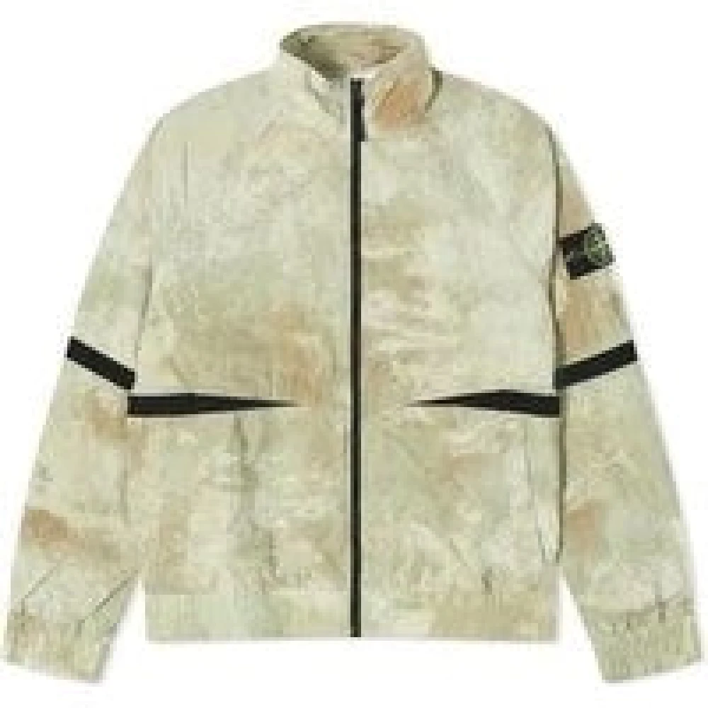 Stone Island Natuurlijke Beige Jas Stedelijke Stijl Beige Heren