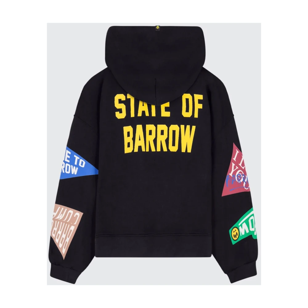 Barrow District Hooded Sweater Black Heren