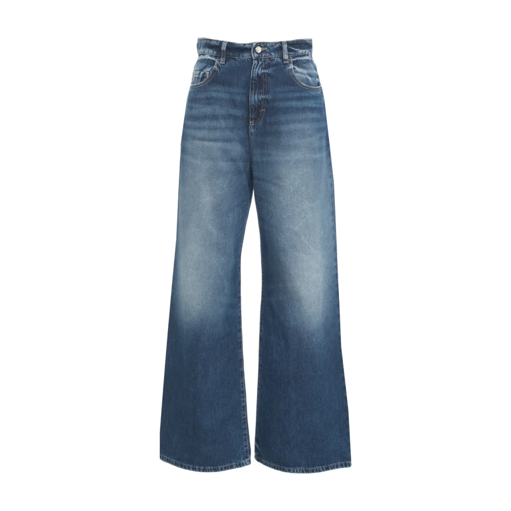 Icon Denim Blauwe Wide Leg Jeans 'Debby' Blue Dames