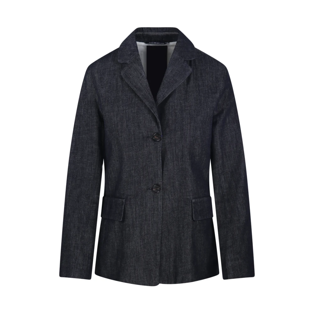 Max Mara Women's Blue Leone Denim Jacket - Blazers - 2XS - Jackets