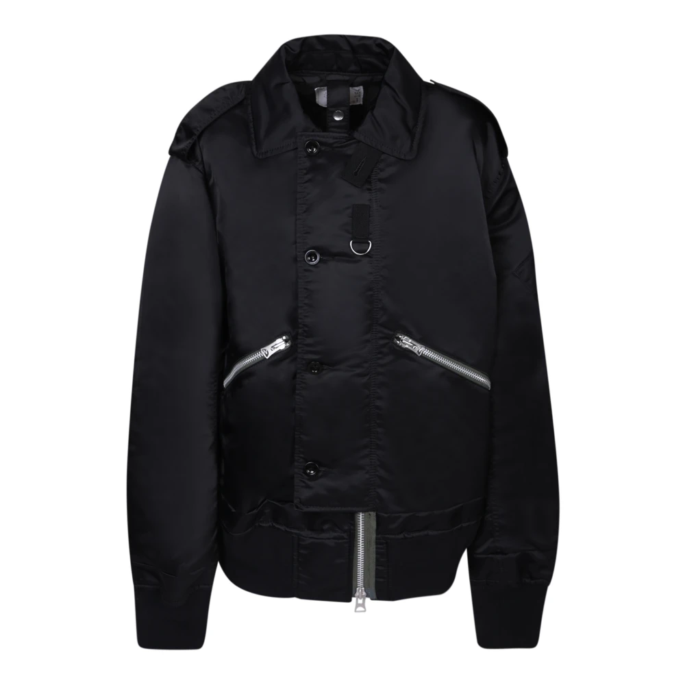 Sacai Black Light Jackets, Male, S, Nylon Jacket Aw23