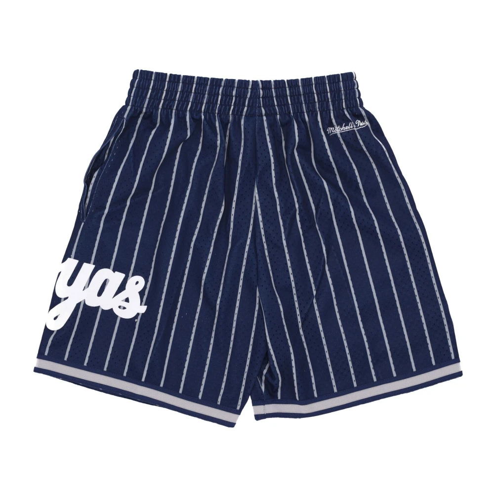 Mitchell & Ness Georgetown Hoyas Basketbal Mesh Shorts Blue Heren