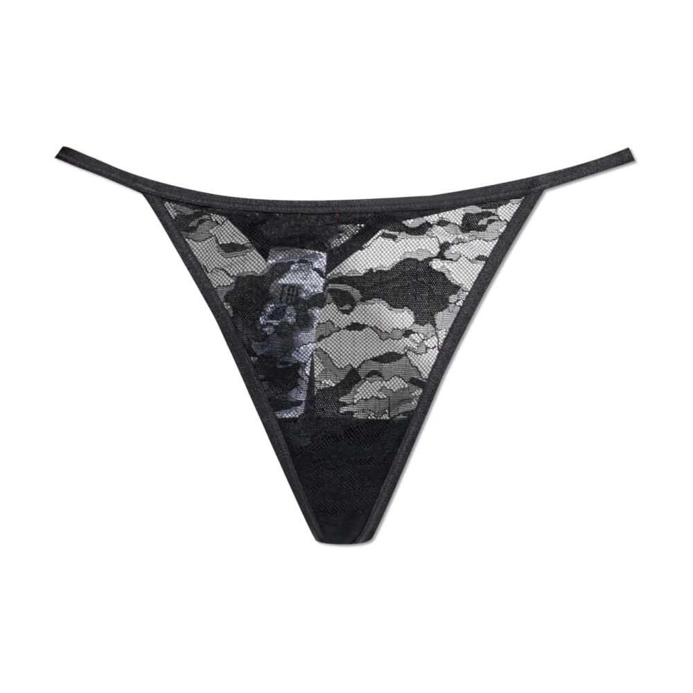 Diesel Donna Nero Mutande, 2XS, New,