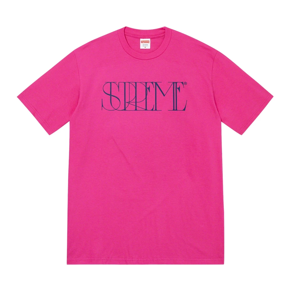 Supreme Beperkte Oplage Klassieke Tee Magenta Pink Heren