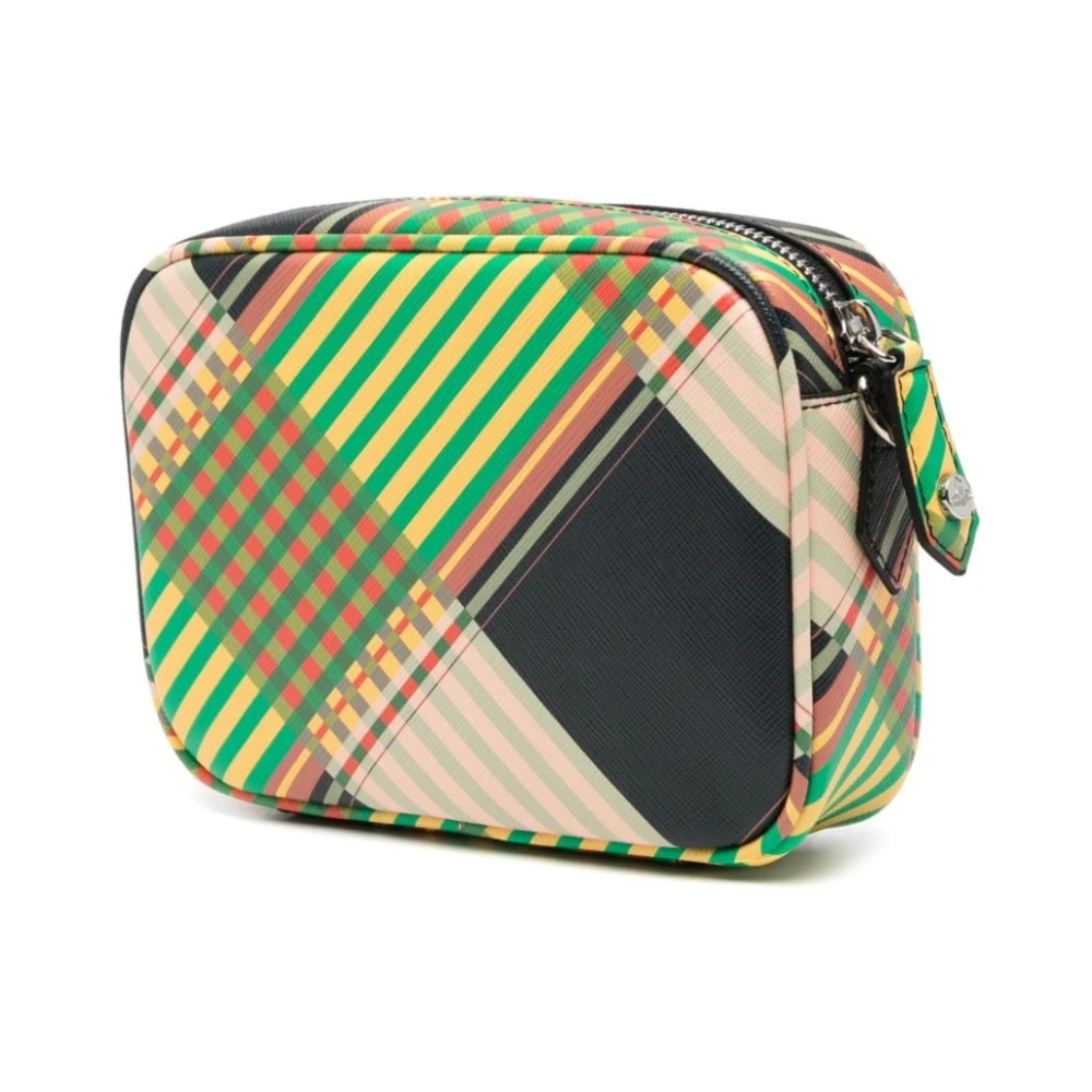 Vivienne Westwood Gestructureerde Multikleur Combat Tartan Schoudertas Multicolor Dames
