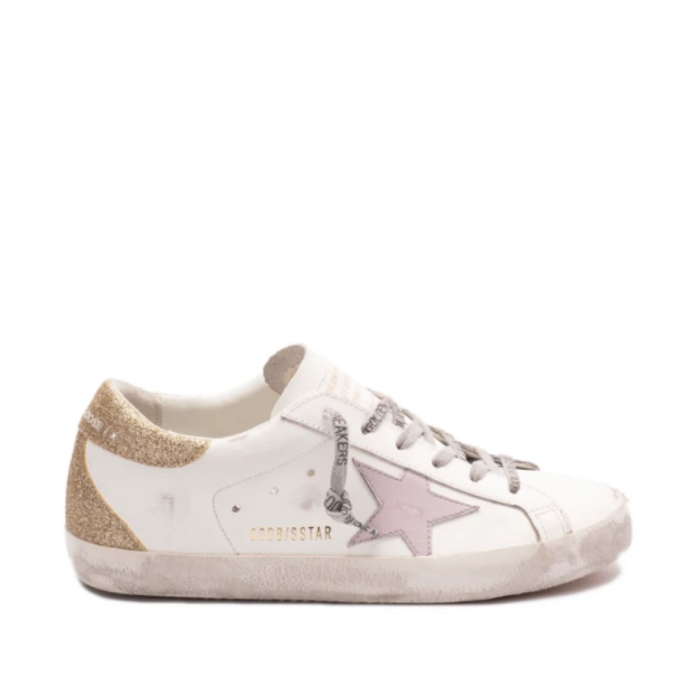 Golden Goose Star Sneakers met Distressed Finish Dames Schoenen Wit
