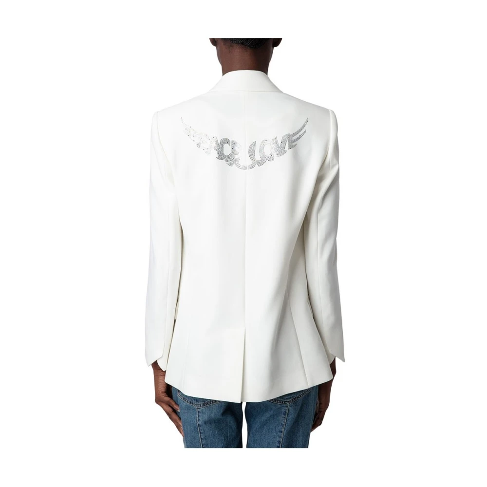 Zadig & Voltaire Stijlvolle Sako Mode White Dames