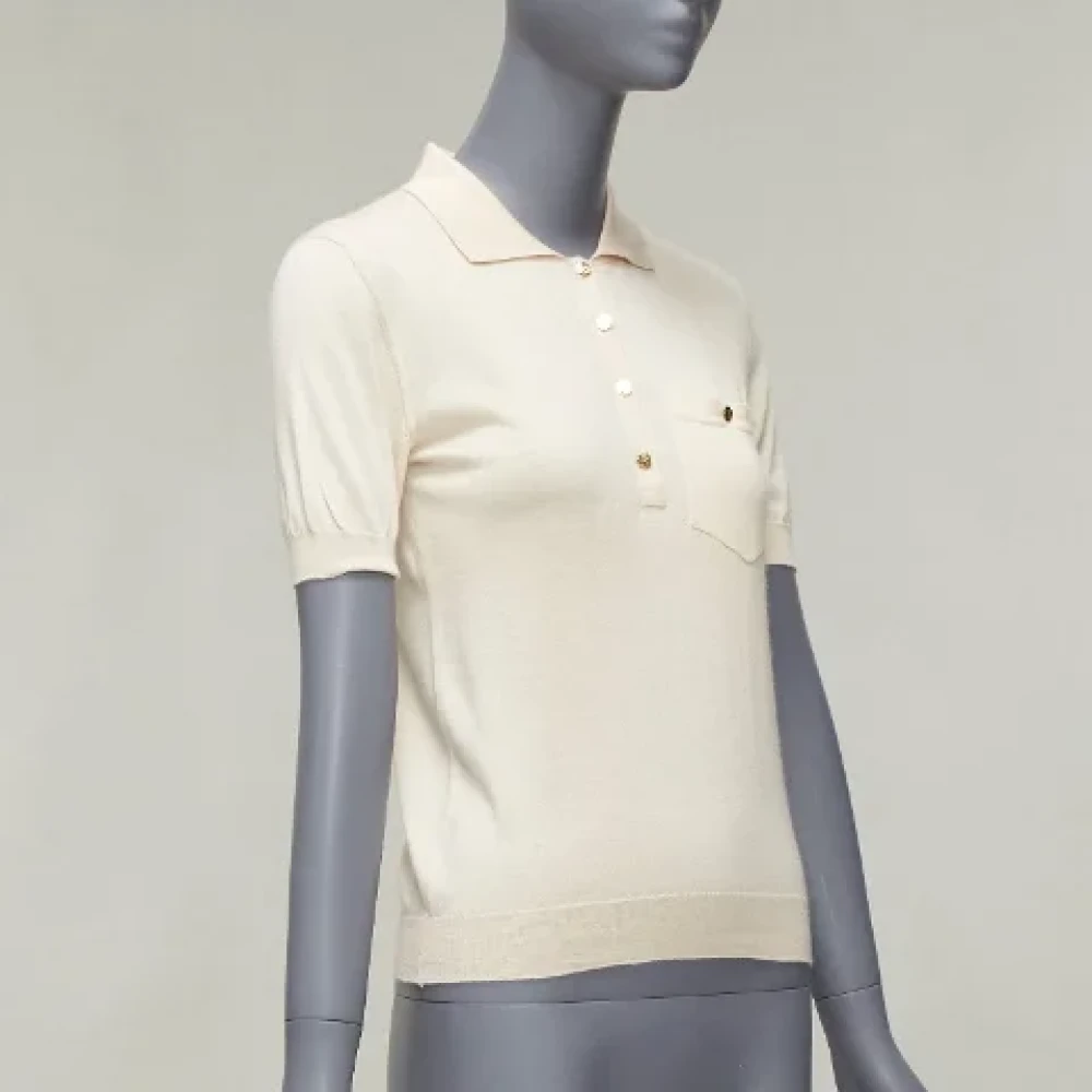 Louis Vuitton Vintage Pre-owned Fabric tops Beige Dames