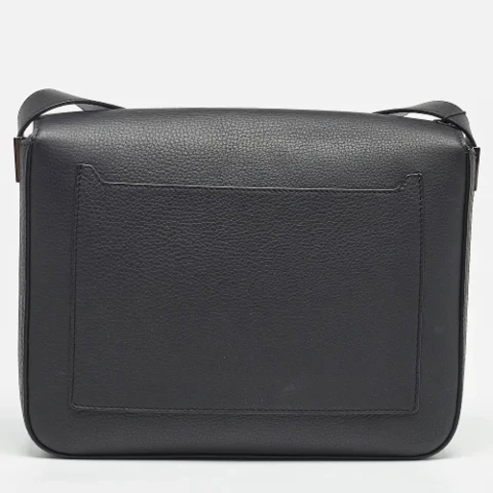 Burberry Vintage Pre-owned Leather shoulder-bags Black Heren