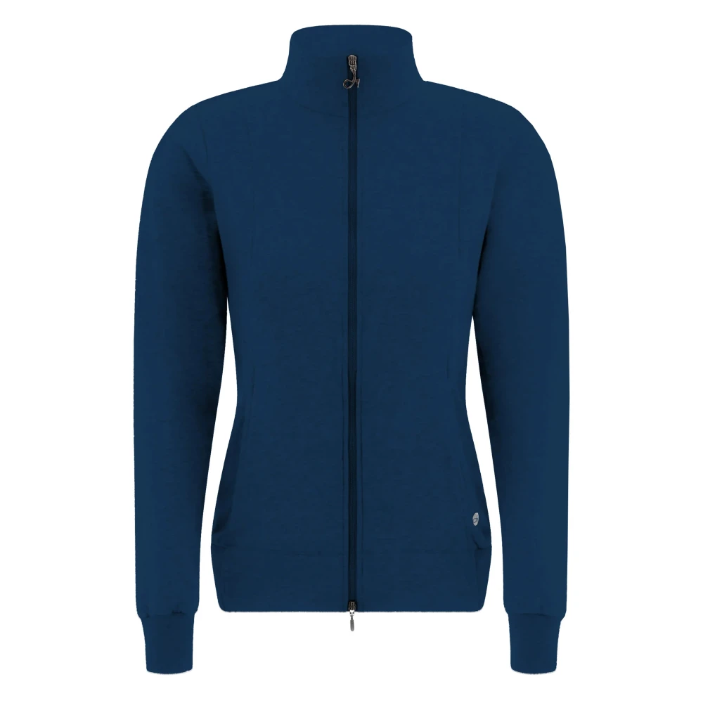 Deha Nachtblauwe Rits Hoodie Blue Dames