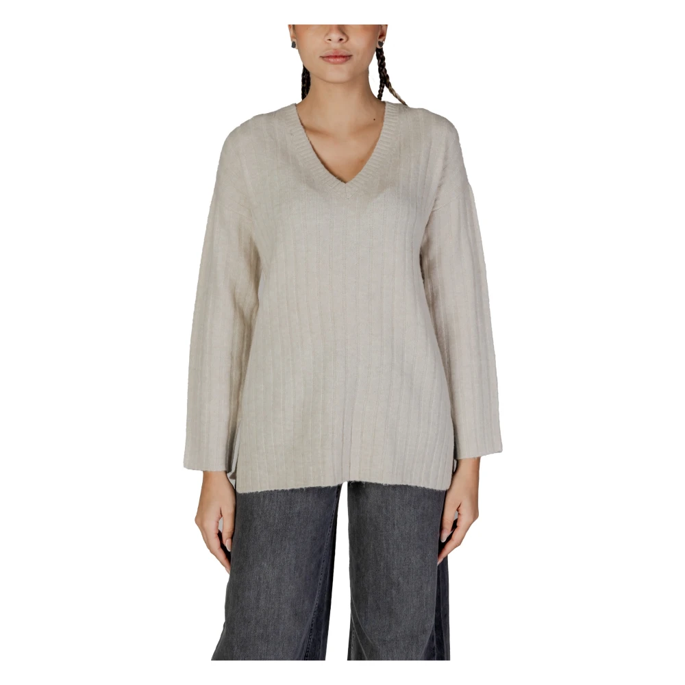 Knitwear > V-neck Knitwear - - Vila - Modalova
