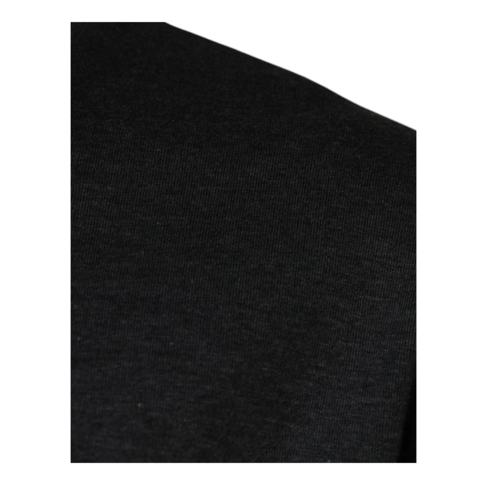 Dolce & Gabbana Camouflage Crew Neck T-shirt met Logo Gray Heren