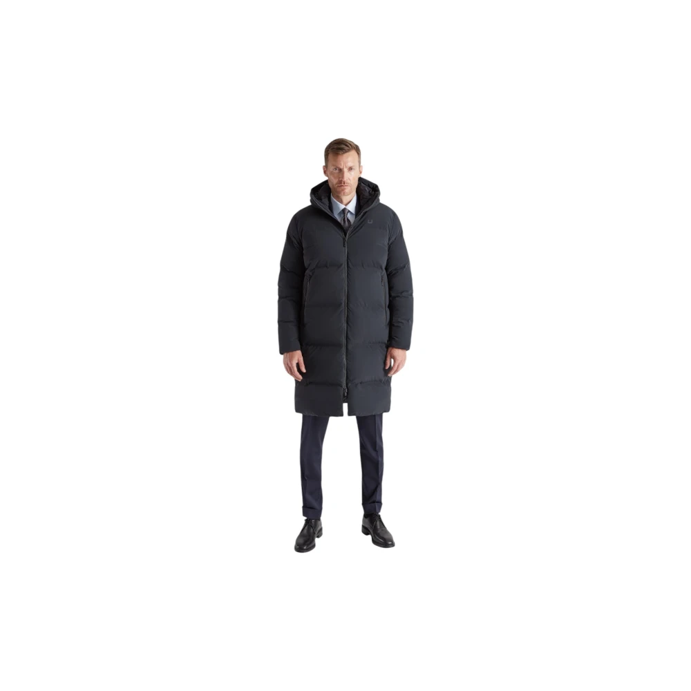UBR Ultra Warme Zwarte Parka Jas Black Heren