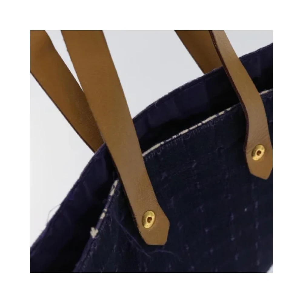 Hermès Vintage Pre-owned Cotton handbags Purple Dames