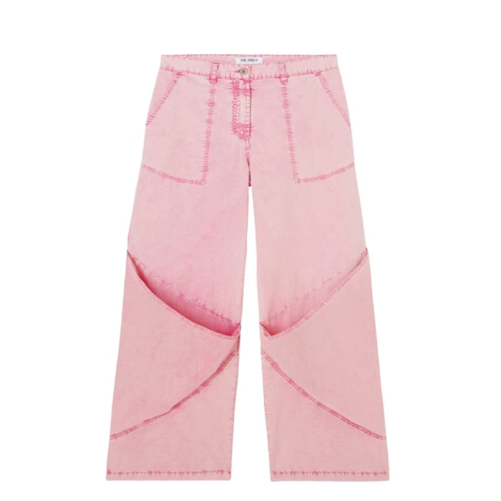 The Attico Roze Broek voor Vrouwen Pink Dames