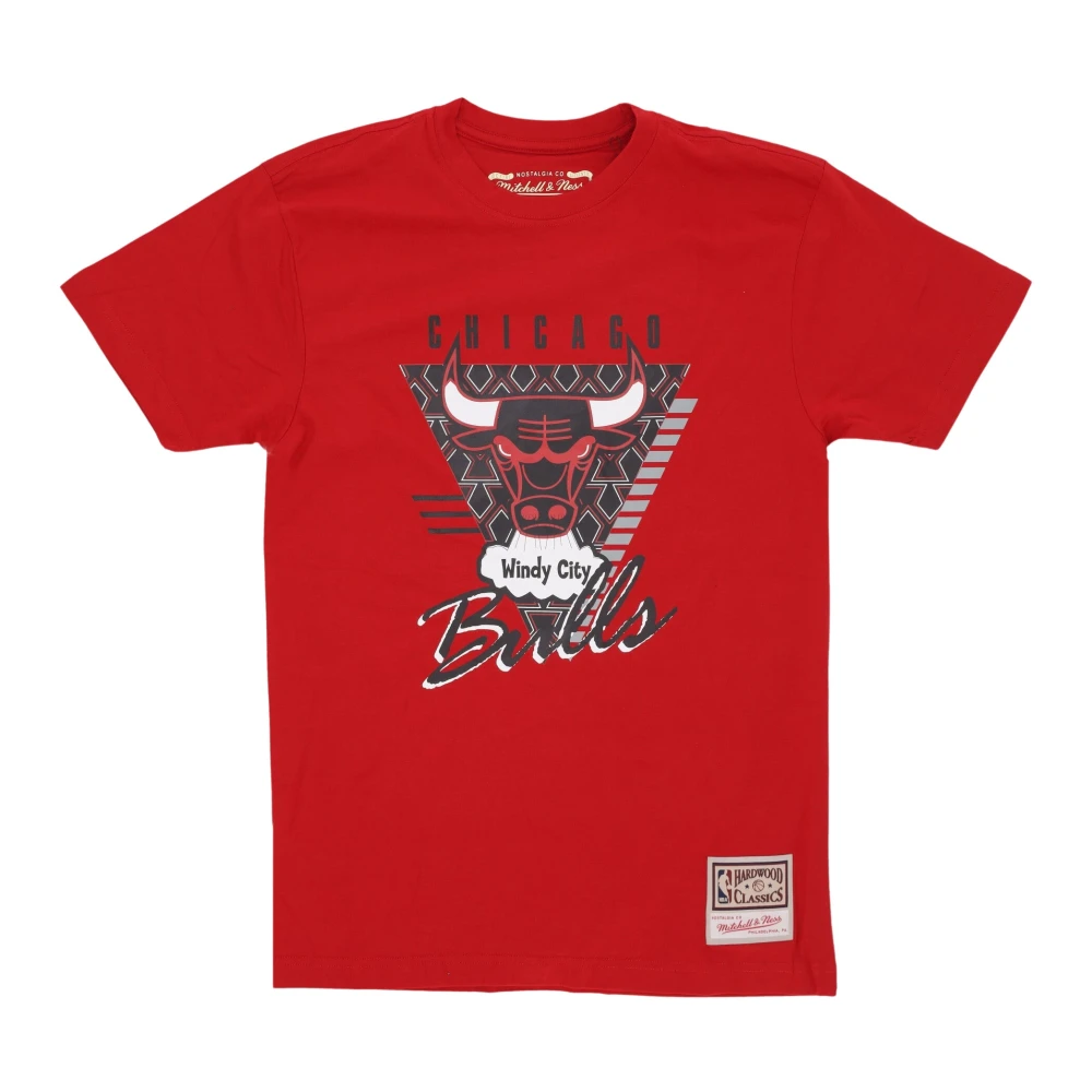 Mitchell & Ness Chicago Bulls NBA Tee Hardwood Classics Red Heren