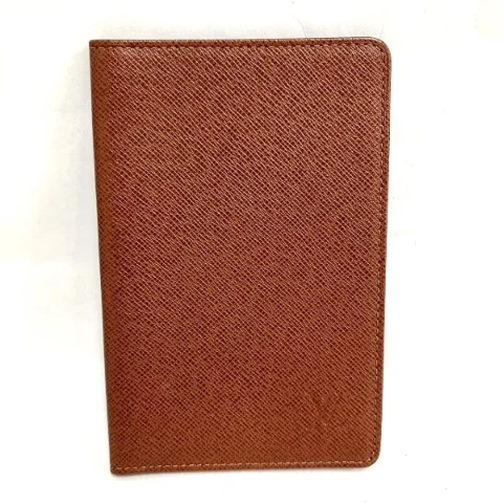Louis Vuitton Vintage Pre-owned Leather home-office Brown Dames
