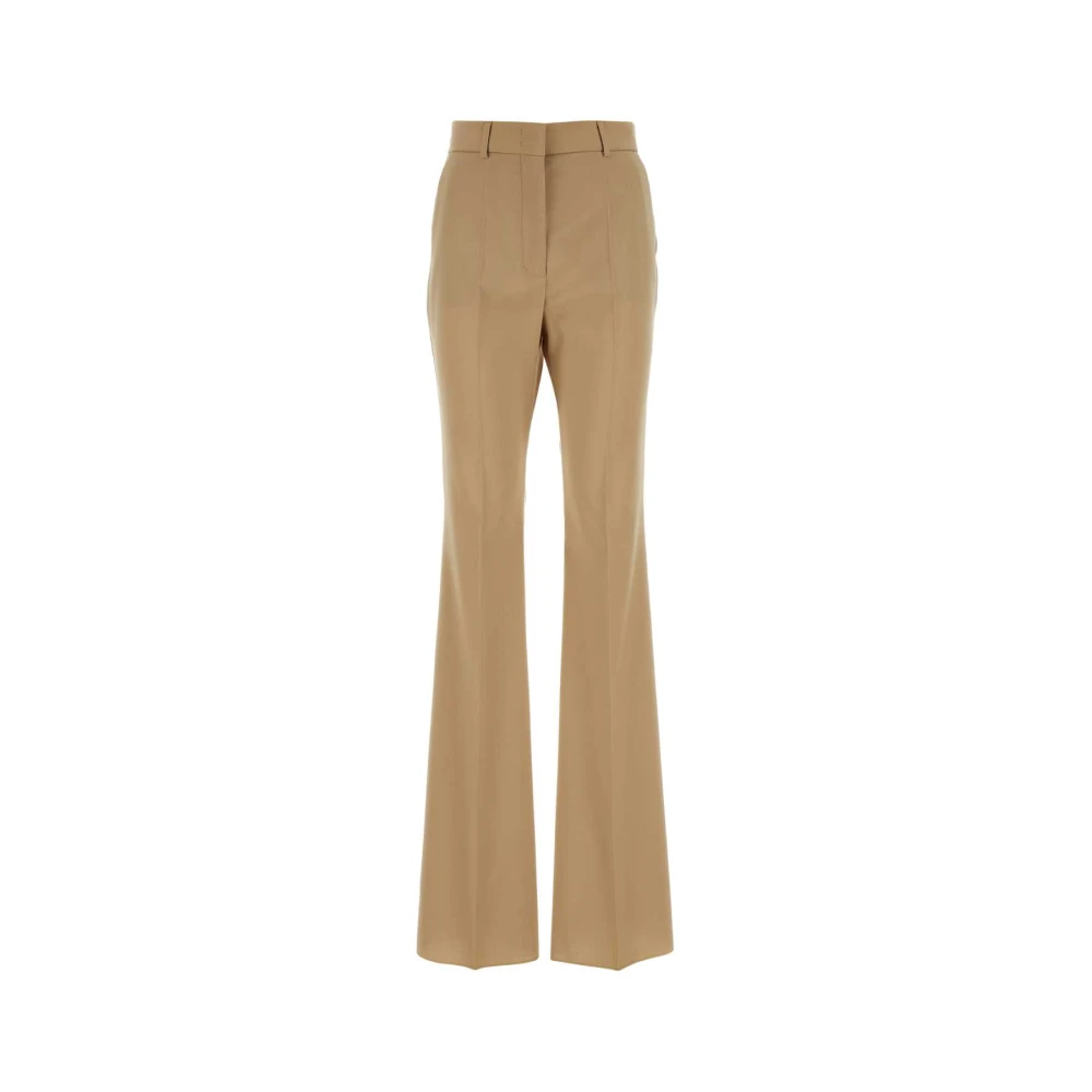 SPORTMAX Beige wol Hangar broek Beige Dames