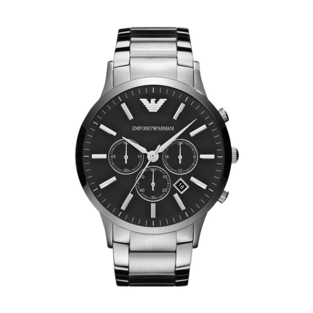 Emporio Armani Mannelijk Grijs Accessoires Heren, One Size, Ar 2434 Horloge