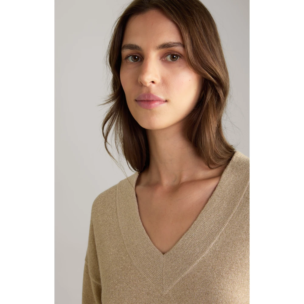Joop! Gouden glinsterende dames trui Beige Dames