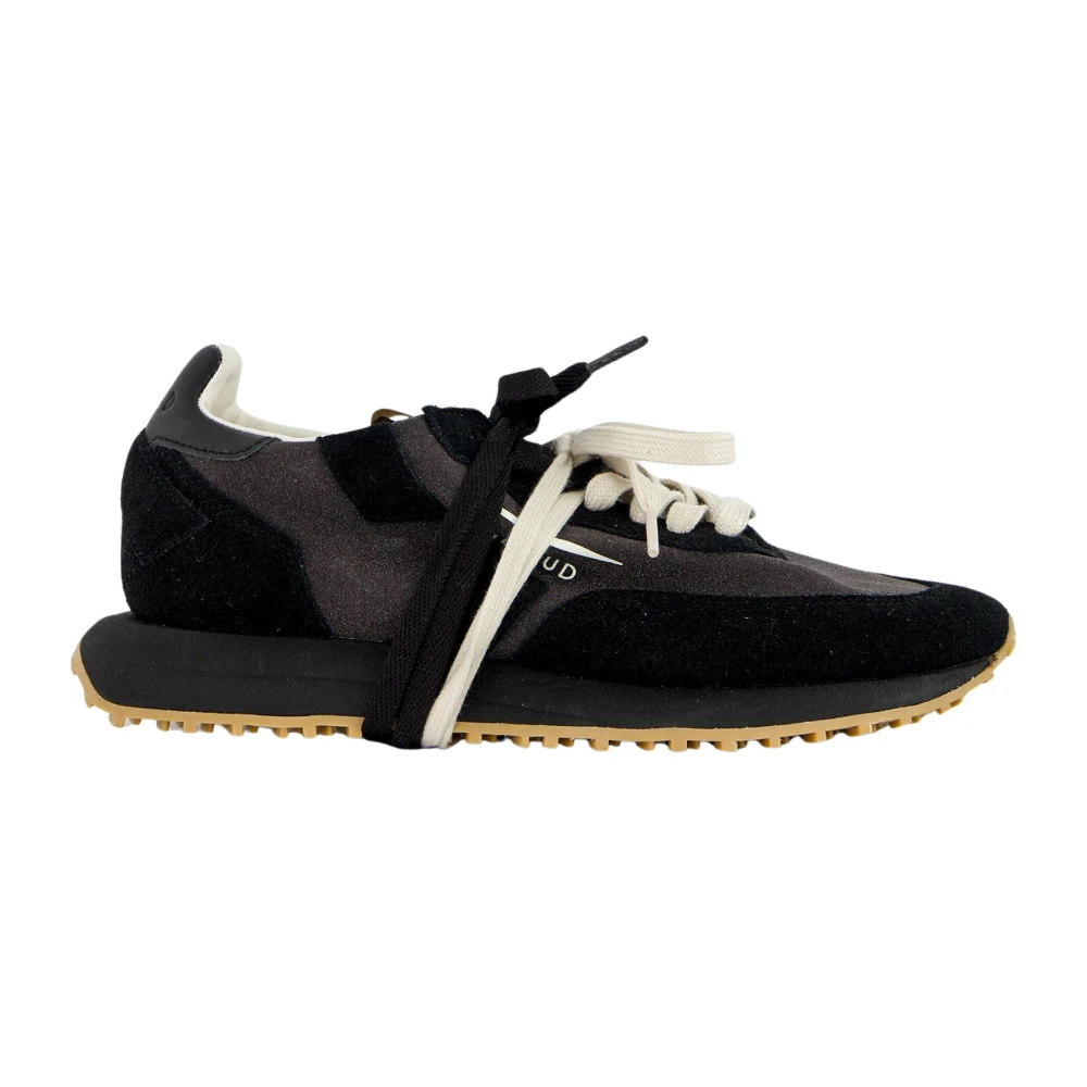 Ghoud Glitter Suède Sneakers met Zachte Zool Dames Schoenen Zwart