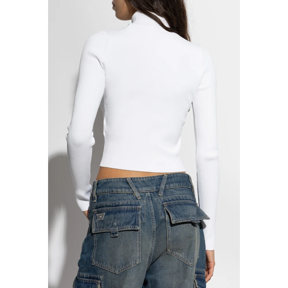 Diesel Turtleneck M-Valari-Tn White Dames