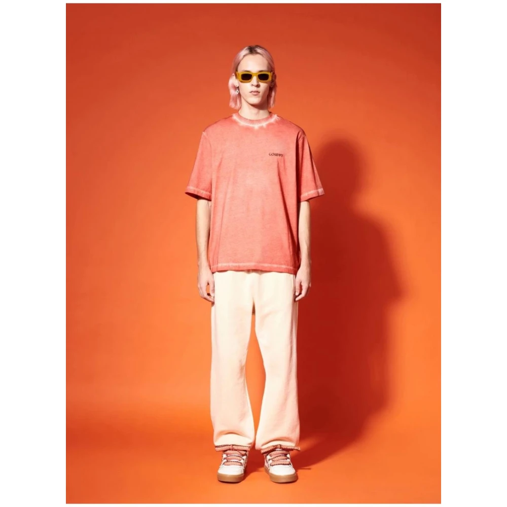 Marcelo Burlon Katoenen T-shirt Red Heren
