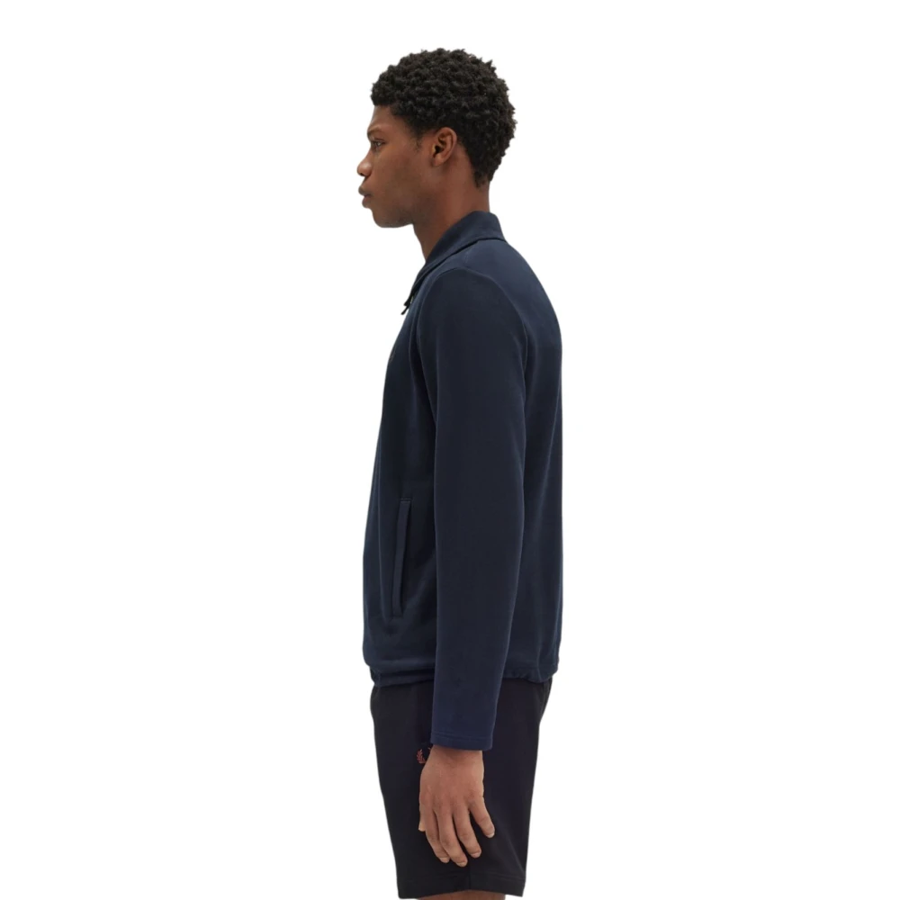 Fred Perry Casual Hoodie Sweatshirt Blue Heren