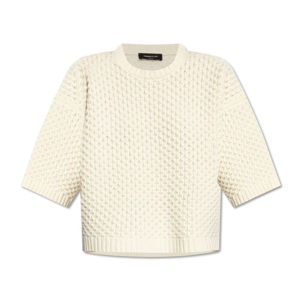 Fabiana Filippi Stijlvolle Truien Collectie White Dames