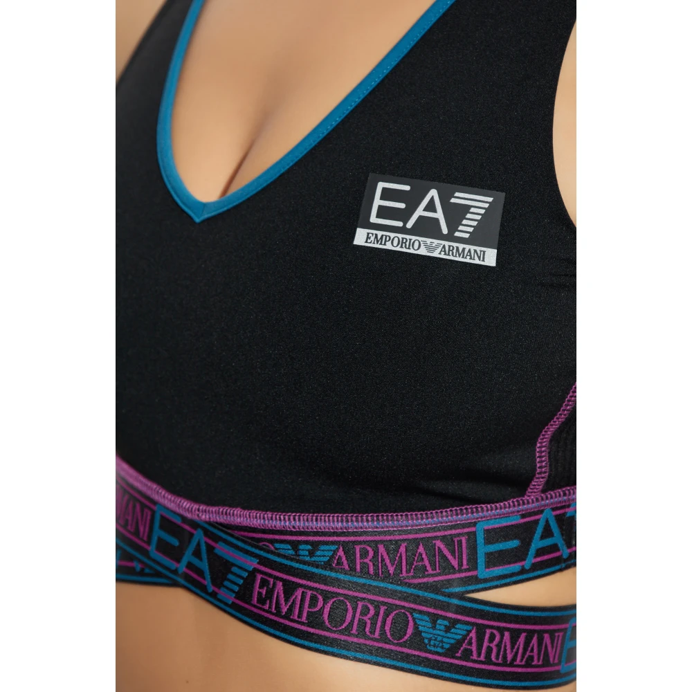Emporio Armani EA7 Trainings top EA7 Black Dames