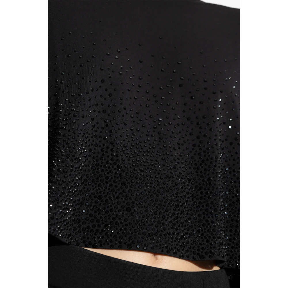 Dsquared2 T-shirt met decoratieve afwerking Black Dames