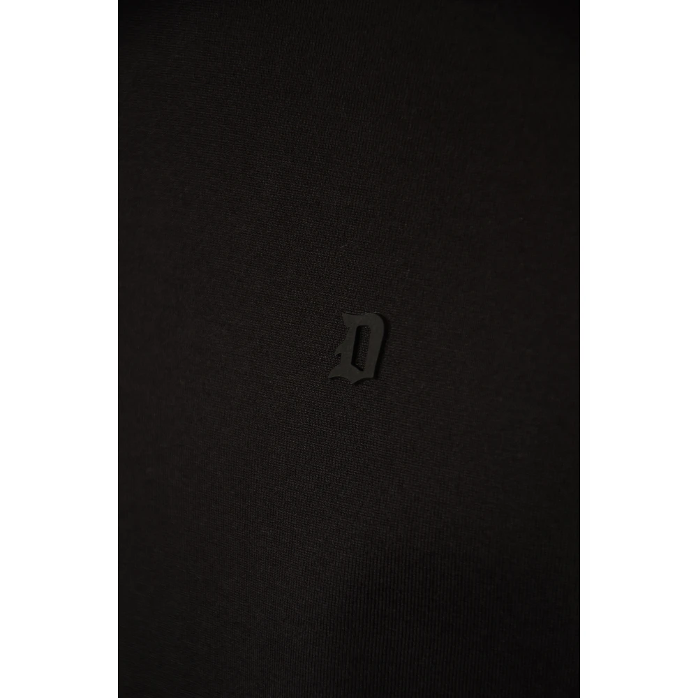 Dondup Zwarte T-shirt Collectie Black Heren