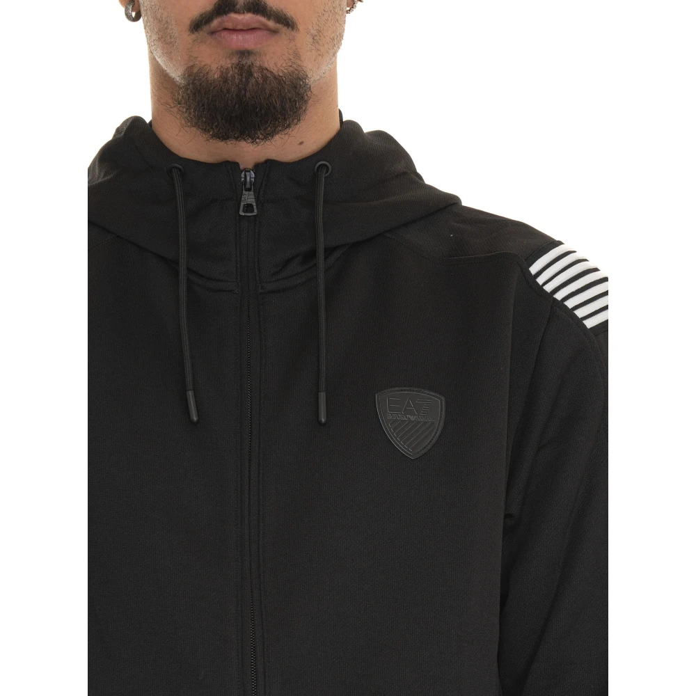 Emporio Armani EA7 Casual Sweatshirt voor Mannen Black Heren