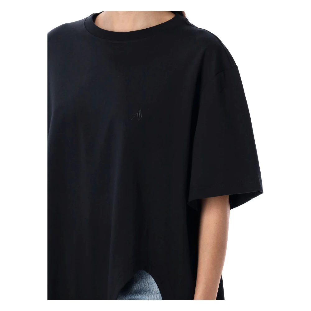 The Attico Stijlvolle Oversized Tee Shirt Black Dames